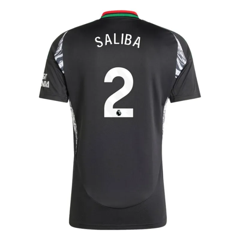 SALIBA Arsenal 2024/25 Kids' Away Replica Jersey - Black