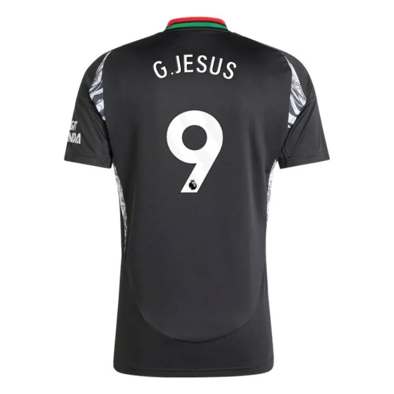 G.JESUS Arsenal 2024/25 Kids' Away Replica Jersey - Black