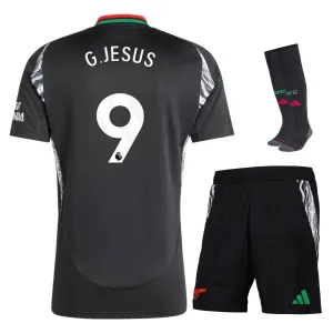 G.JESUS Arsenal 2024/25 Kids' Away Replica Jersey - Black