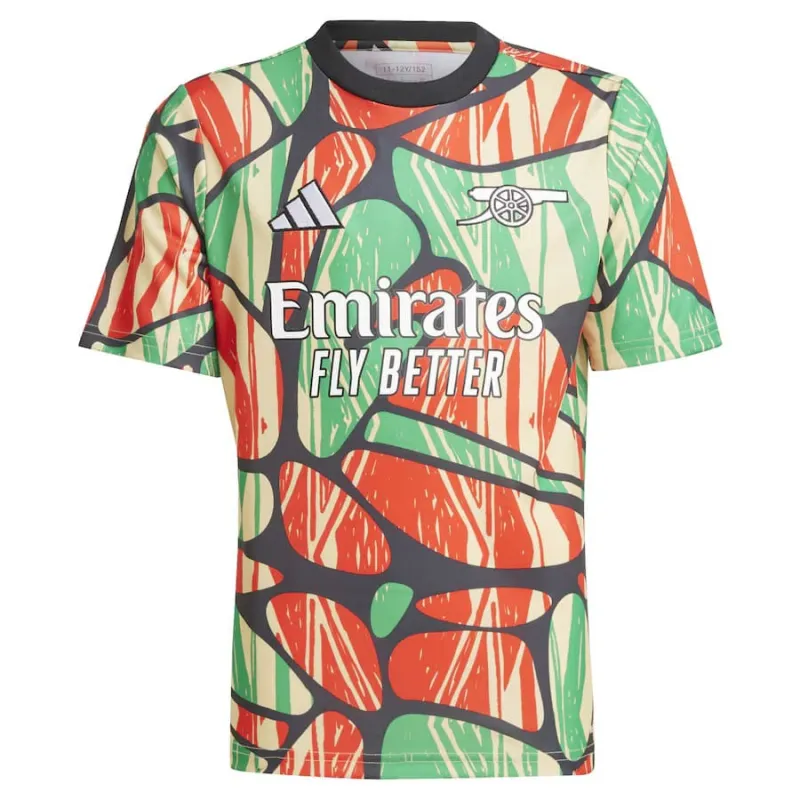 Arsenal 2024/25 Kids' Pre - match Training Jersey - Red