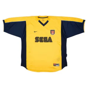 Arsenal 1999/2000 Away Jersey - Yellow
