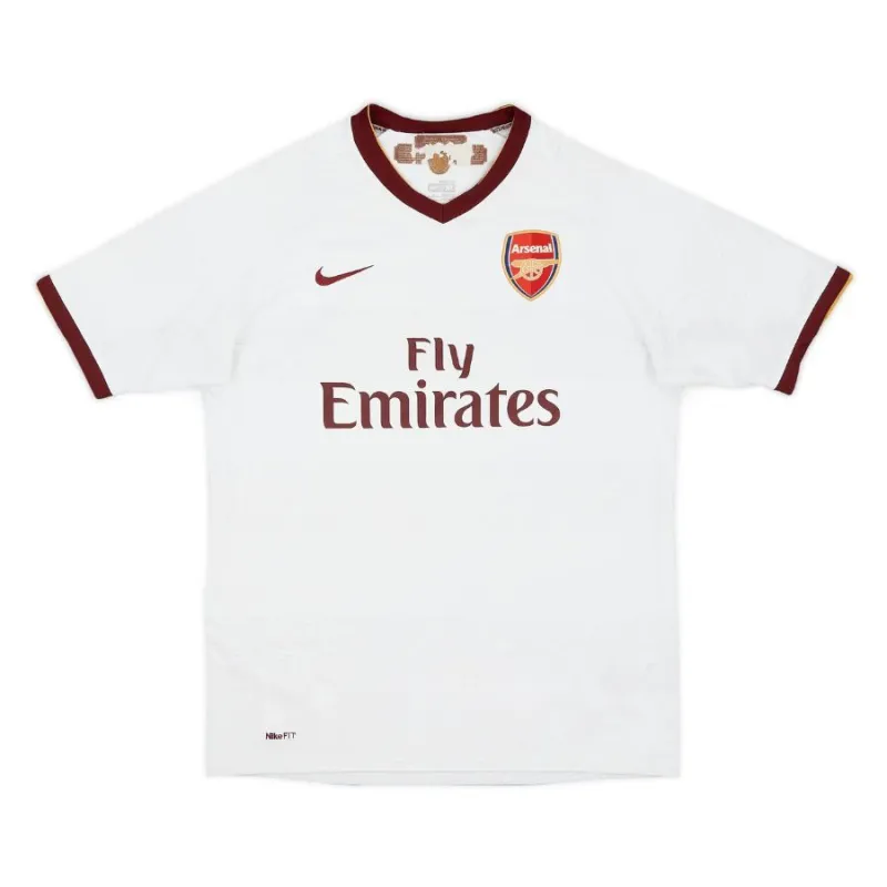Arsenal 2007/2008 Away Jersey - White