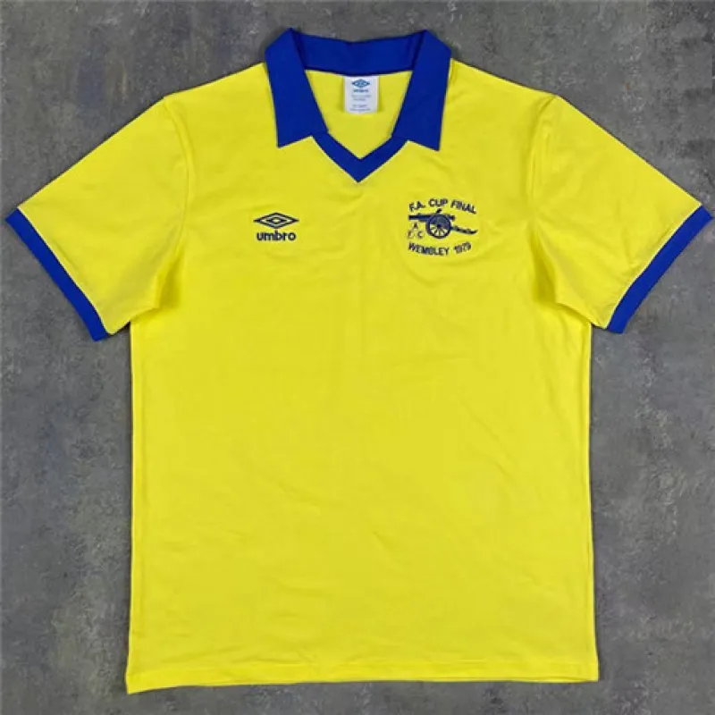 Camiseta de visita Arsenal 1971/79 - Amarilla