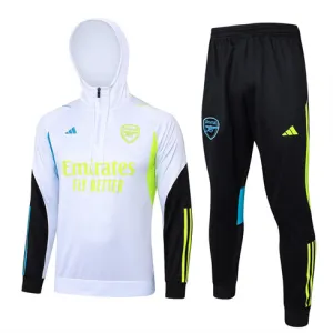 Arsenal 2024/25 Season Kids' Hooded Sports Suit - White