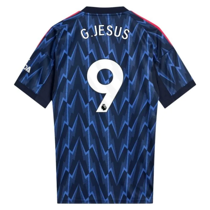 Arsenal G.JESUS 2025/26 Away Kids' Jersey Set - Blue