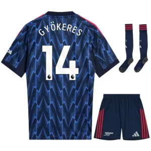 Arsenal GYOKERES 2025/26 Away Kids' Jersey Set - Blue