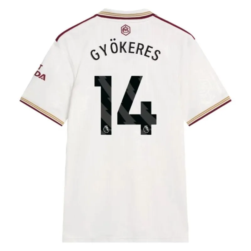 Arsenal GYOKERES 2025/26 Drittes Trikot - Weiß