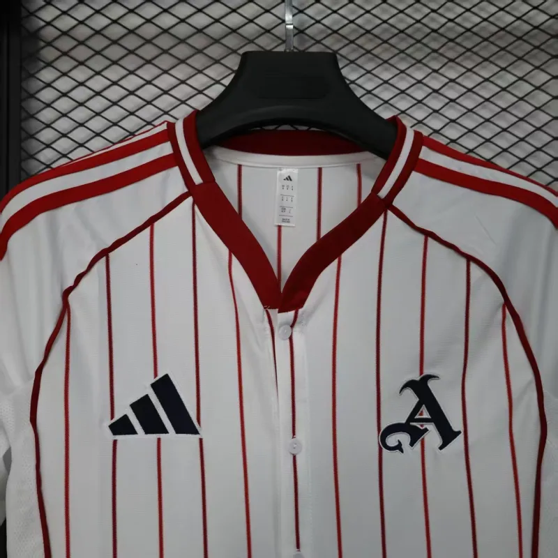 Arsenal 2025/26 Baseball Edition Player Jersey - White