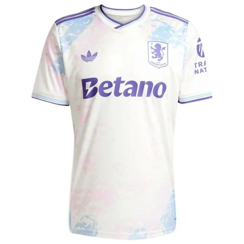 Aston Villa 2025/26 Third Kids Jersey + Shorts - White