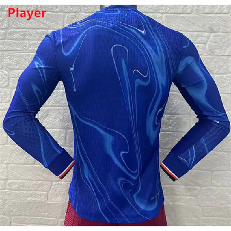 Chelsea 2024/25 Home Long - sleeve Jersey - Player Edition - Blue