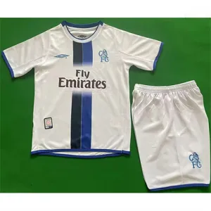 Chelsea 2003 - 05 Away Kids' Retro Jersey - White