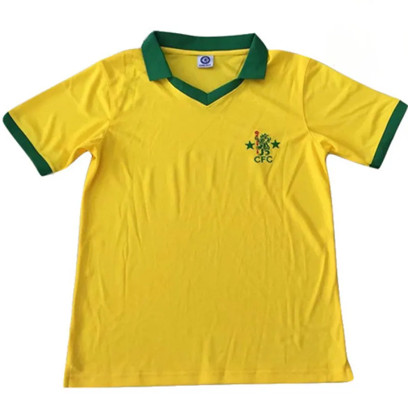Chelsea 1980 Away Kids' Retro Jersey - Yellow