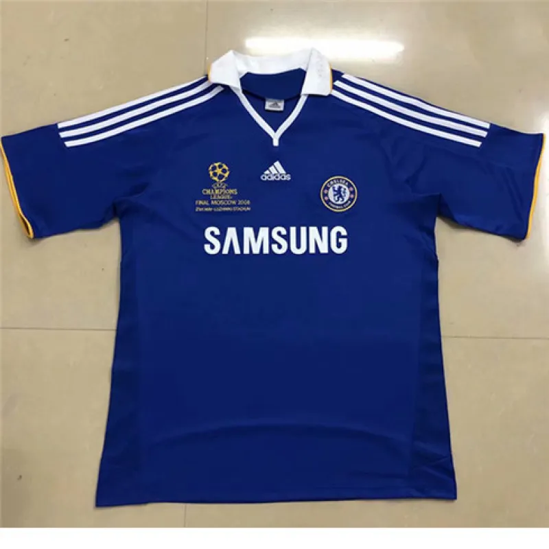 Chelsea 2007/08 UEFA Champions League Home Retro Jersey - Blue
