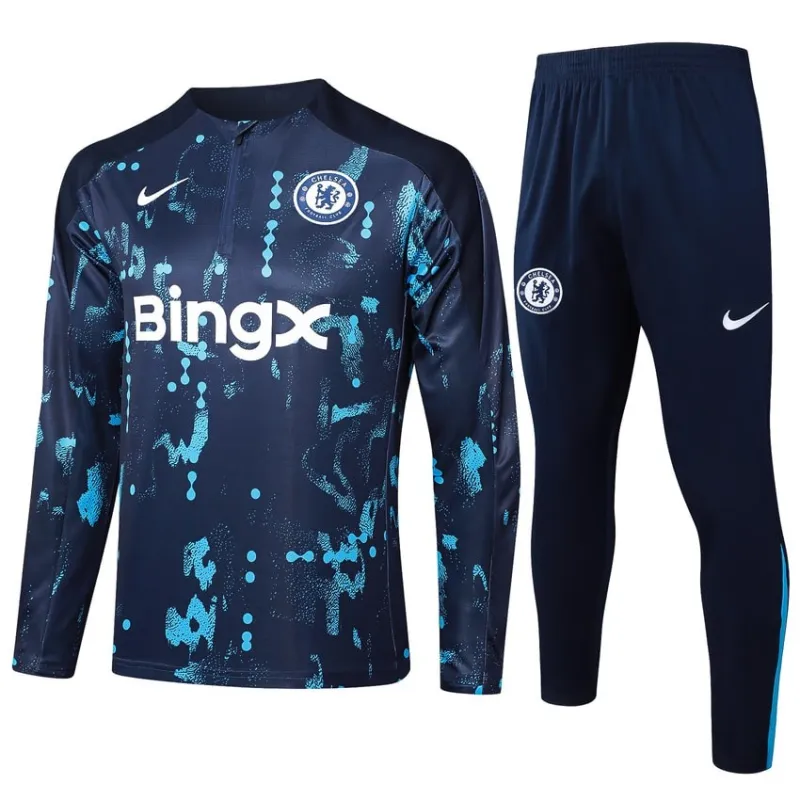 Chelsea 2024/25 Trainingsshirt + Hose - blaues Muster