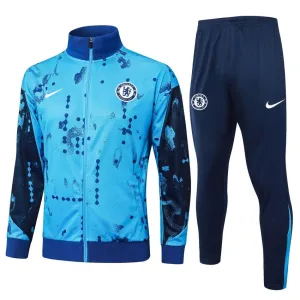Chelsea 2024/25 Sports Jacket + Trousers - Light Blue