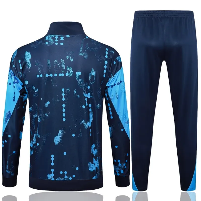 Chelsea 2024/25 Sports Jacket + Trousers - Blue Pattern