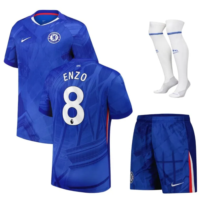 Chelsea ENZO 2025/26 Home Kids' Jersey Set - Blue