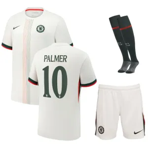 Set di maglia bambini in trasferta del Chelsea PALMER 2025/26 - Bianco