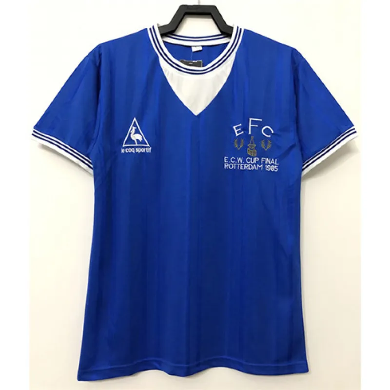 Maglia di casa retro di Everton 1985 - blu
