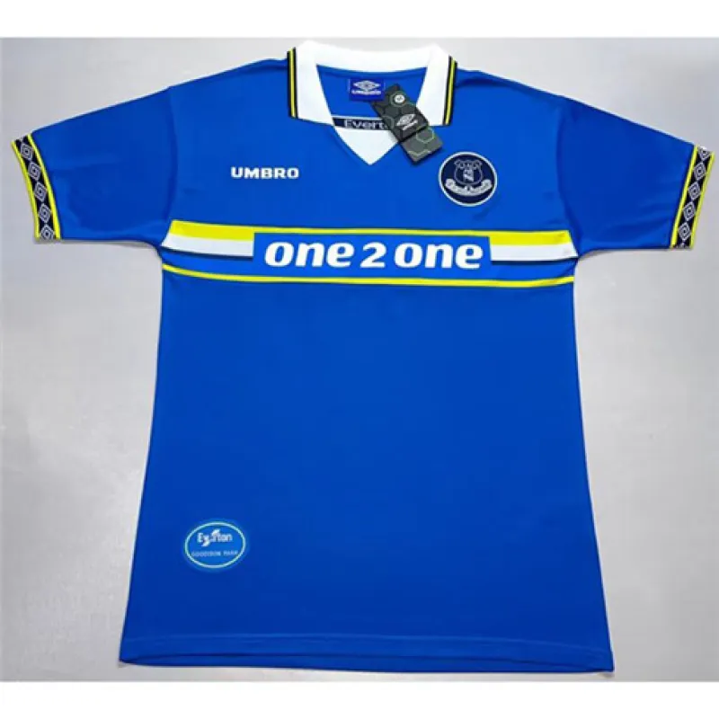 Maglia di casa retro di Everton 1997-99 - blu