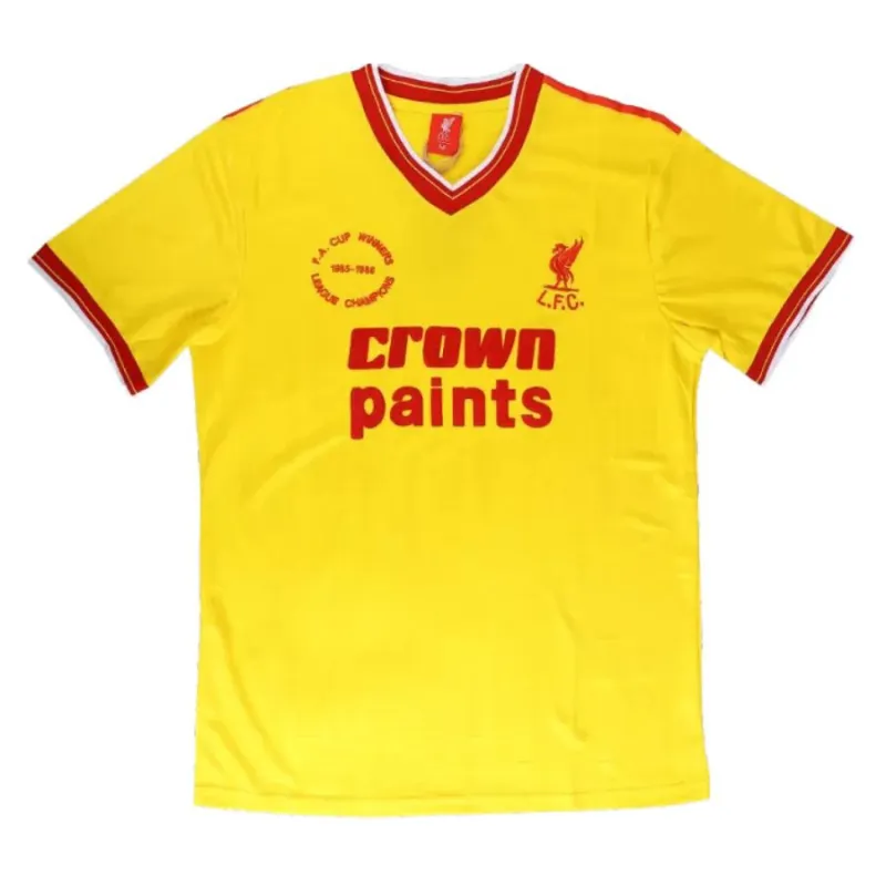Liverpool 1985/86 Retro Away Jersey - Yellow