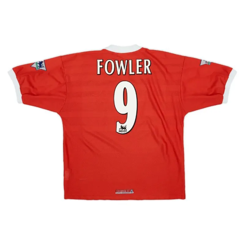 Robbie Fowler Liverpool 1998/99 Maglia Casa Retro