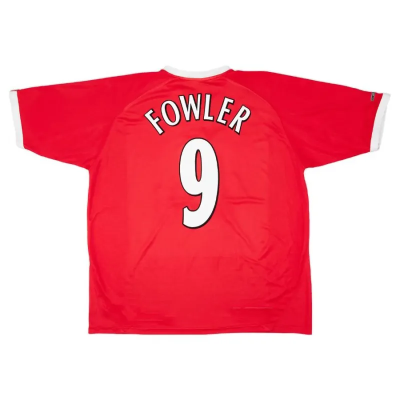 Liverpool FOWLER 2000/01 Maglia casalinga retrò - Rossa