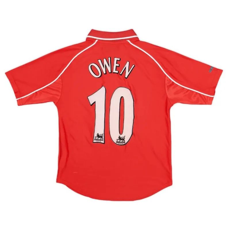 Liverpool OWEN 2000 2002 Maglia casalinga retrò - Rossa