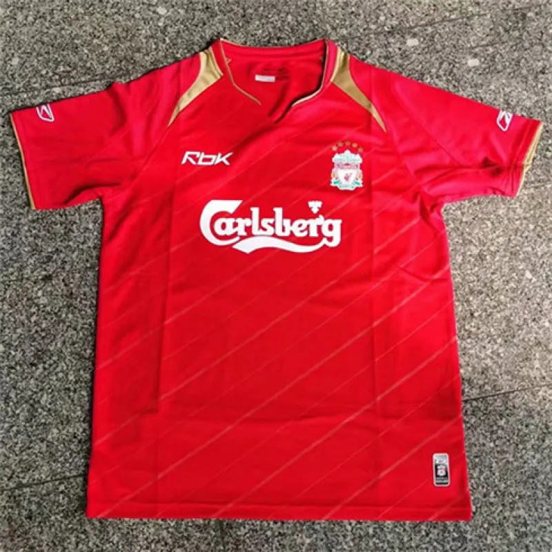 Camiseta retro local de Liverpool para la final de la Champions League UEFA 2004/2005 - Roja