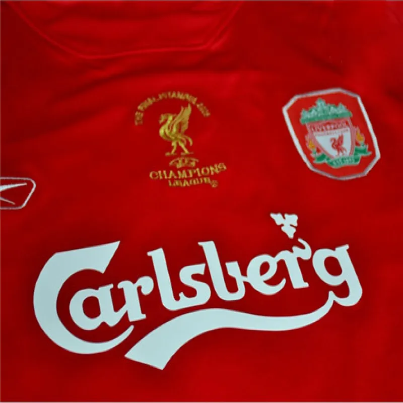 Camiseta retro local de Liverpool para la final de la Champions League UEFA 2004/2005 - Roja