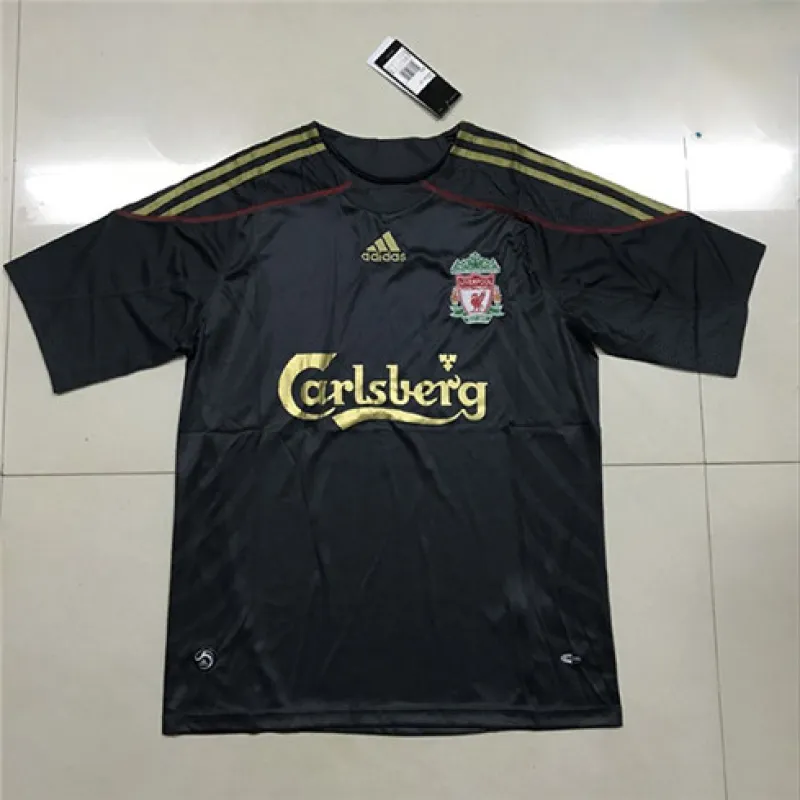 Maglia retrò fuori casa di Liverpool 2009/10 - Nera