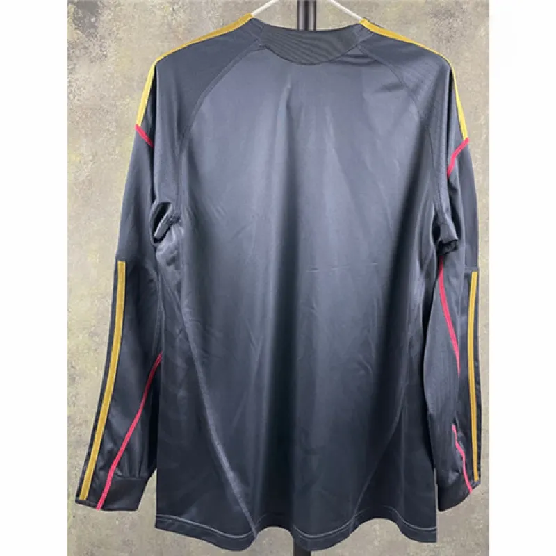 Liverpool 2009/10 Retro Away Long Sleeve Football Shirt - Black
