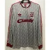 Liverpool 1989 - 91 Retro Away Long Sleeve Jersey - Grey