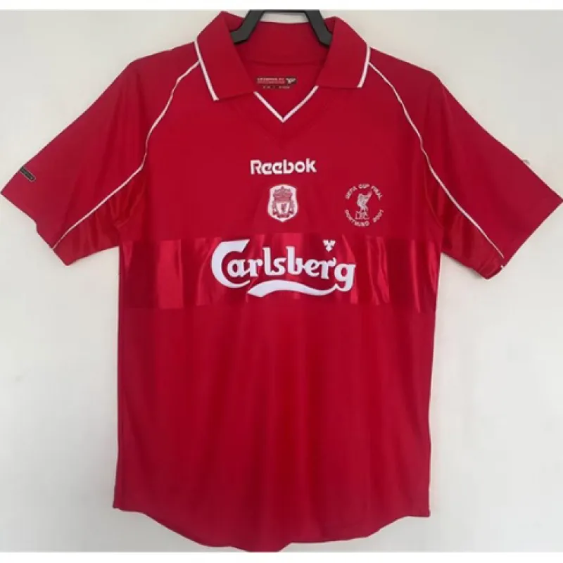 Maglia da casa retrò di Liverpool 2000/01 per calciatori - Rossa