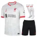 Liverpool's 2024/25 Third Kids' Jersey Set - White