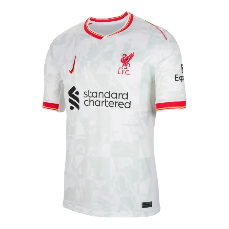 Liverpool's 2024/25 Third Kids' Jersey Set - White