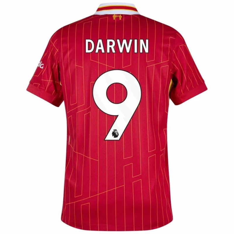 Set di maglia per bambini home di Liverpool 2024/25 di Darwin - Rosso