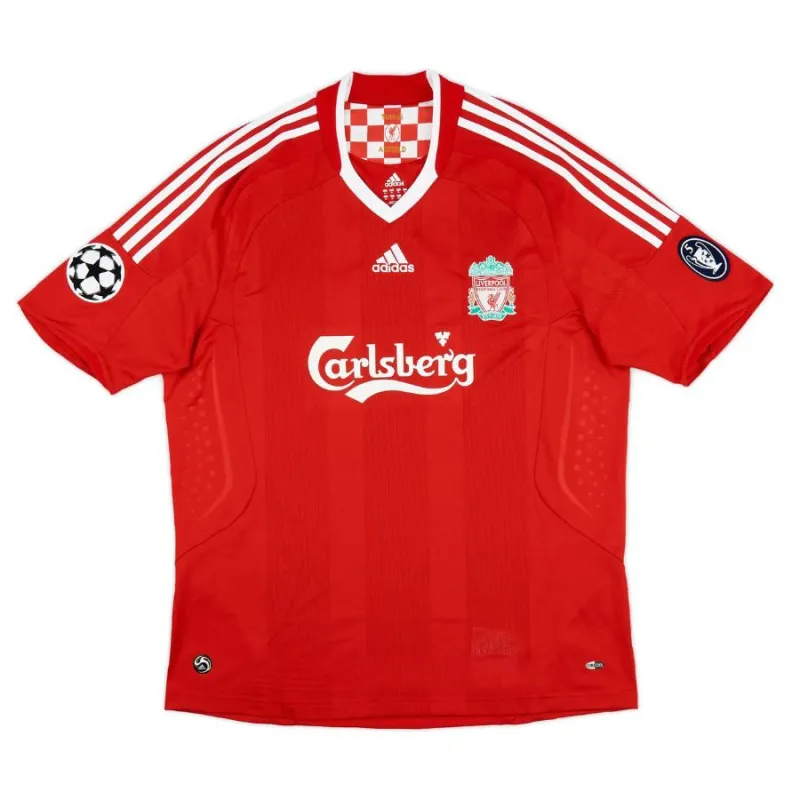 Steven Gerrard Liverpool 2008/10 Retro Home Jersey - Red