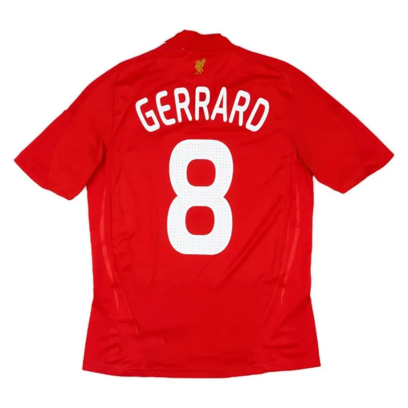 Steven Gerrard Liverpool 2008/10 Retro Home Jersey - Red