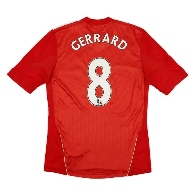 Steven Gerrard Liverpool 2010-12 Retro Home Jersey - Red