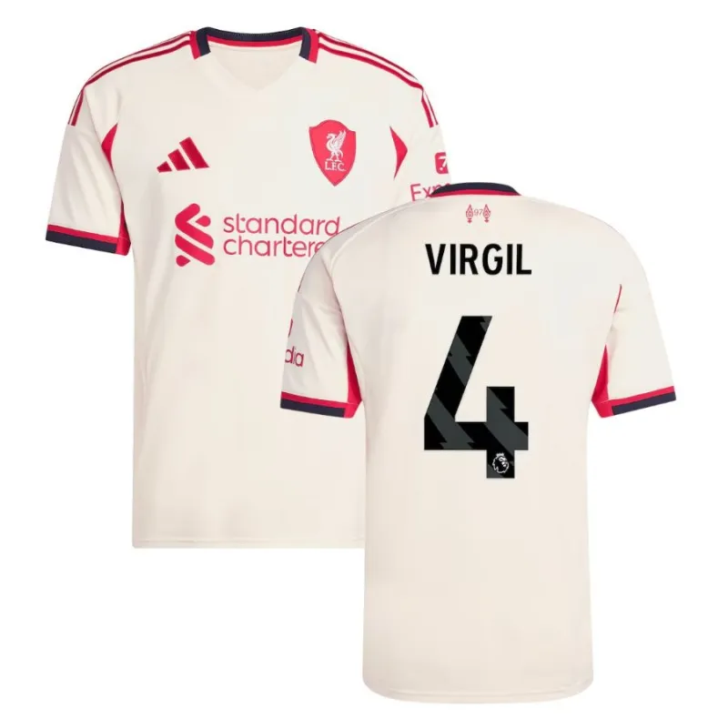 Liverpool VIRGIL 2025/26 Maglia away - Bianca