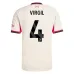Liverpool VIRGIL 2025/26 Kinder-Auswärtstrikot-Set - Weiß