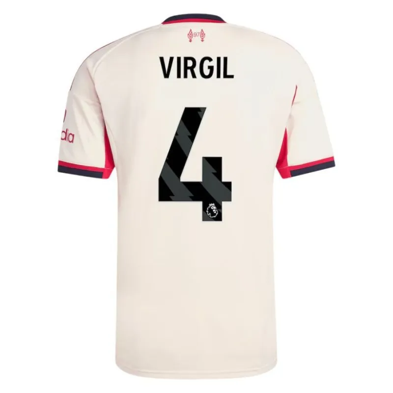 Liverpool VIRGIL 2025/26 Kinder-Auswärtstrikot-Set - Weiß