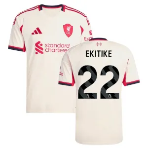 Liverpool EKITIKE 2025/26 Away Jersey - White