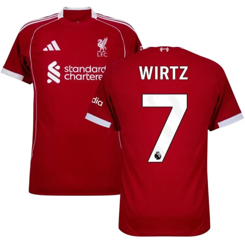 Liverpool WIRTZ 2025/26 Maglia Casalinga - Rossa