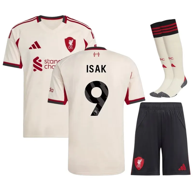 Liverpool ISAK 2025/26 Maglia Trasferta Bambini - Bianca