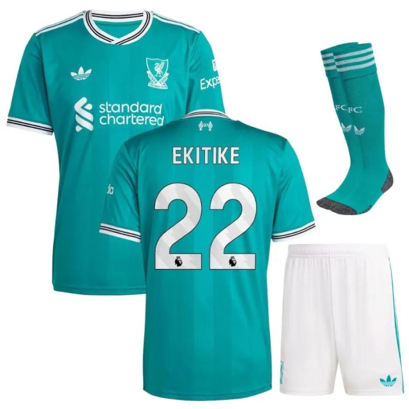 Liverpool EKITIKE 2025/26 Third Kids Kit - Green