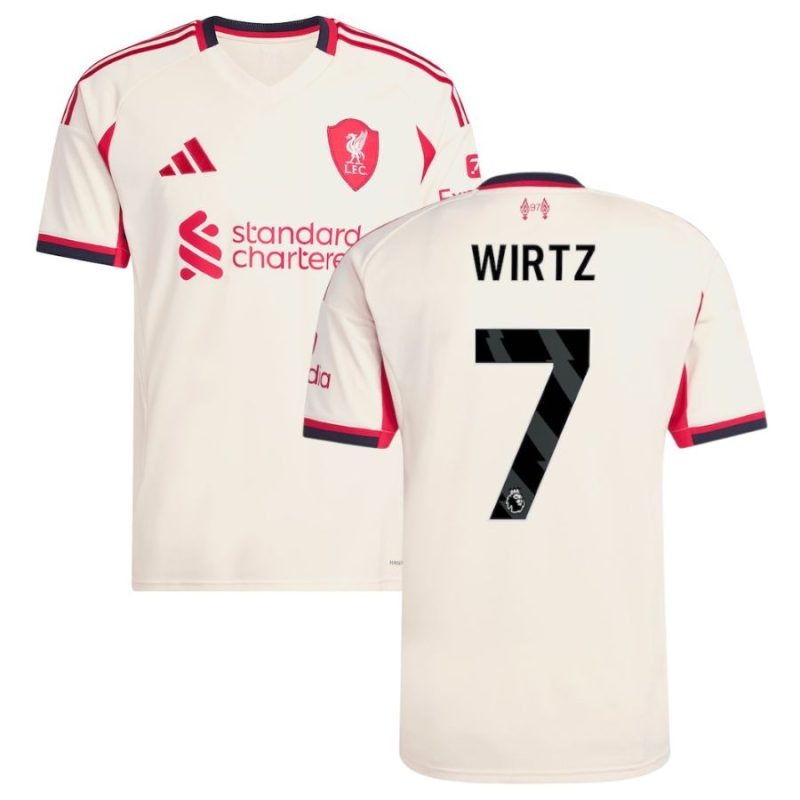 Liverpool WIRTZ 2025/26 Auswärts Trikot - Weiß