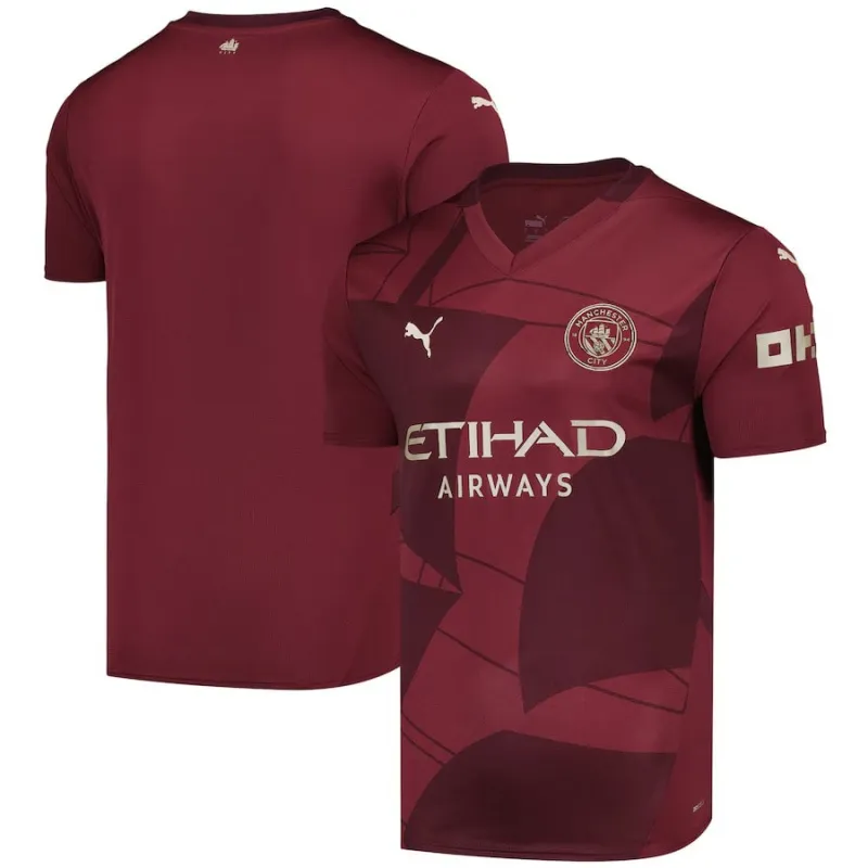 Manchester City 2024/25 Third Player Version Jersey - Burgundy