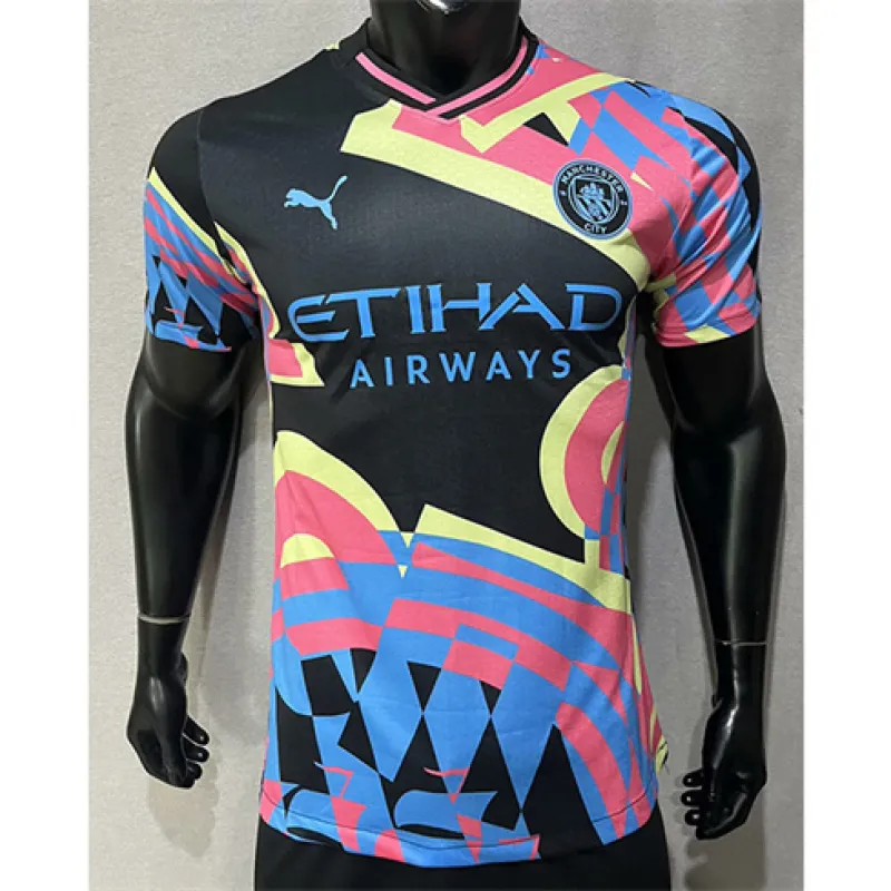 Manchester City 2024/25 Third Player Version Jersey - Black/Blue